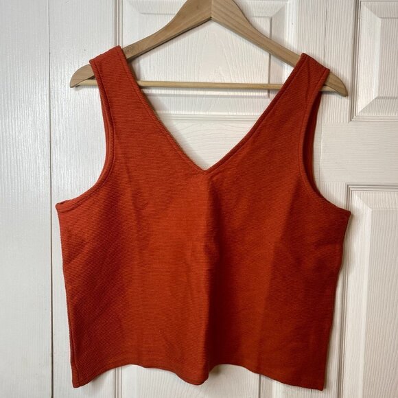 NWT Madewell Organic Cotton Peekaboo-Back Crop Tank - Picture 2 of 5